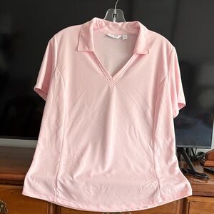 Lady Hagen Light Pink Short Sleeve Top. Large. Perfect for golf or casual. EUC⛳️
